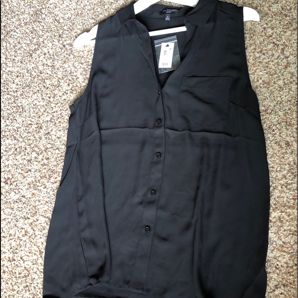 The Limited Sleeveless button down